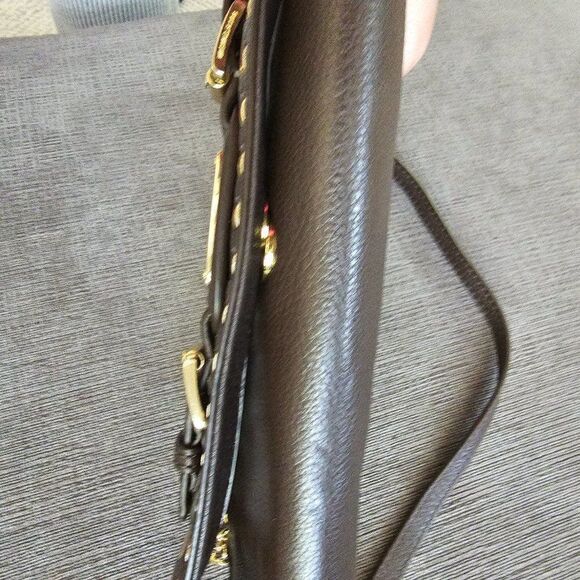 Michael Kors Brown Hamilton Whipped Leather Handbag Shoulder Bag 6 X 10 - Picture 11 of 16